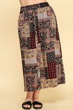 Plus Patchwork Skirt