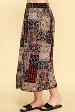 Plus Patchwork Skirt