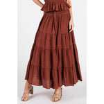 Tiered Cinnamon Skirt