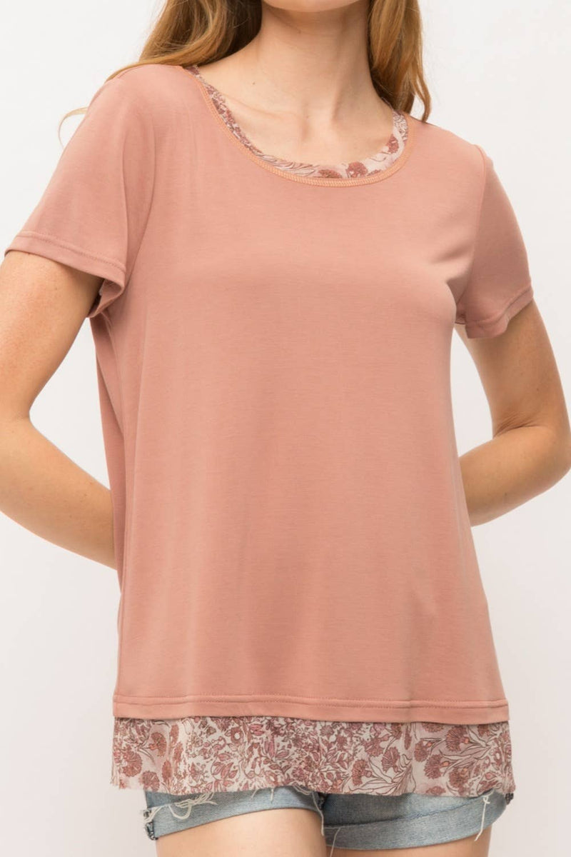 Chiffon Detail Top