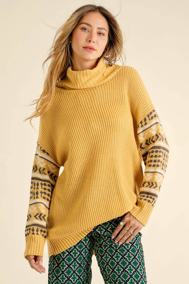 Amber Chunky Knit Turtleneck Sweater
