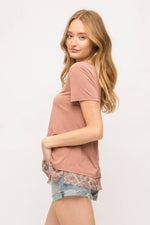Chiffon Detail Top