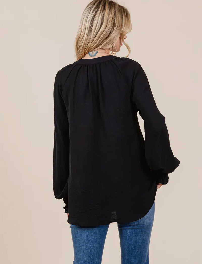 Classic Black Blouse