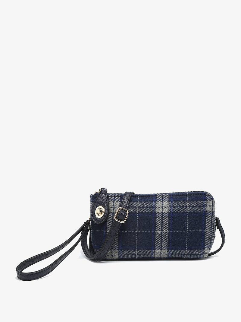Plaid Crossbody/Wristlet