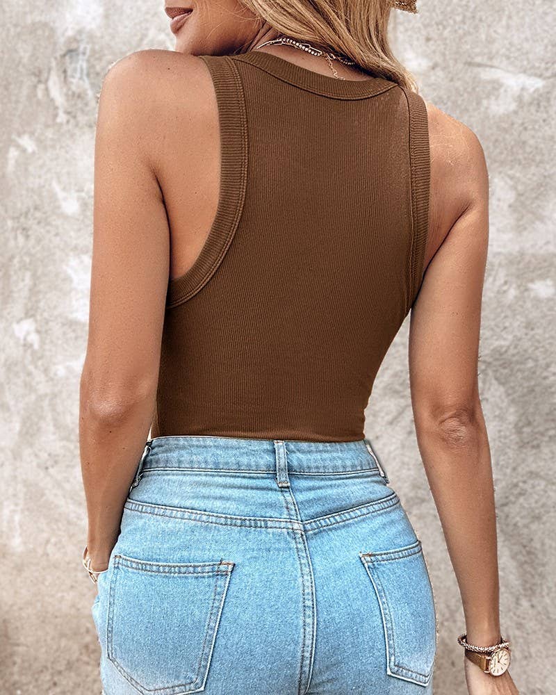 Fall Crewneck Bra-Top Tank
