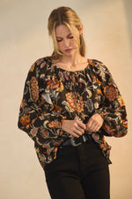 Floral Printed Blouse S-3X