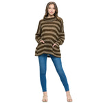 Loose Fit Casual Striped Sweater