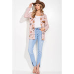 Fall Leaves/Pumpkin Print Cardigan