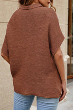 Coffee Loose Knit Sweater