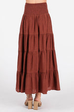 Tiered Cinnamon Skirt