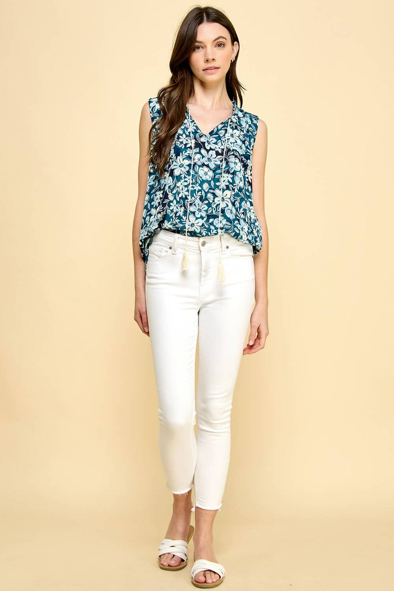 Sleeveless Long Boho Tank