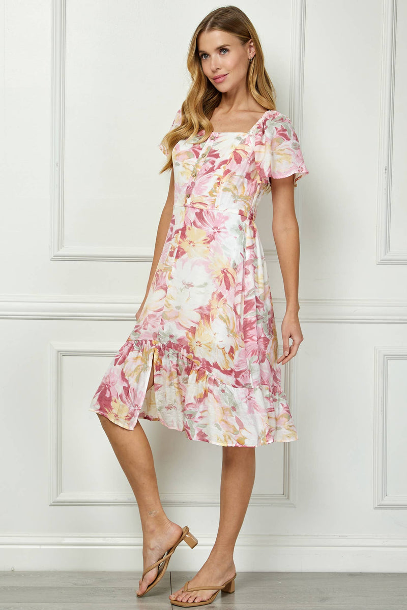 Blooming Grace Midi Dress