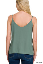 Loose fit Lined Linen-Like Cami