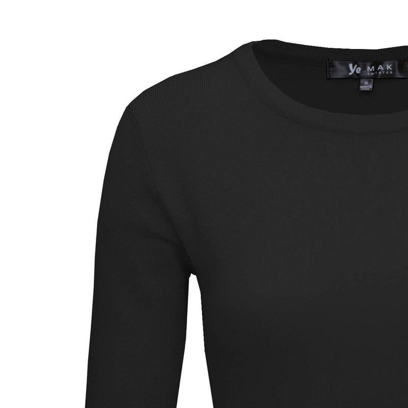 3/4 Sleeve Lightweight Crewneck