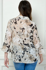 Plus Gorgeous Floral Blouse