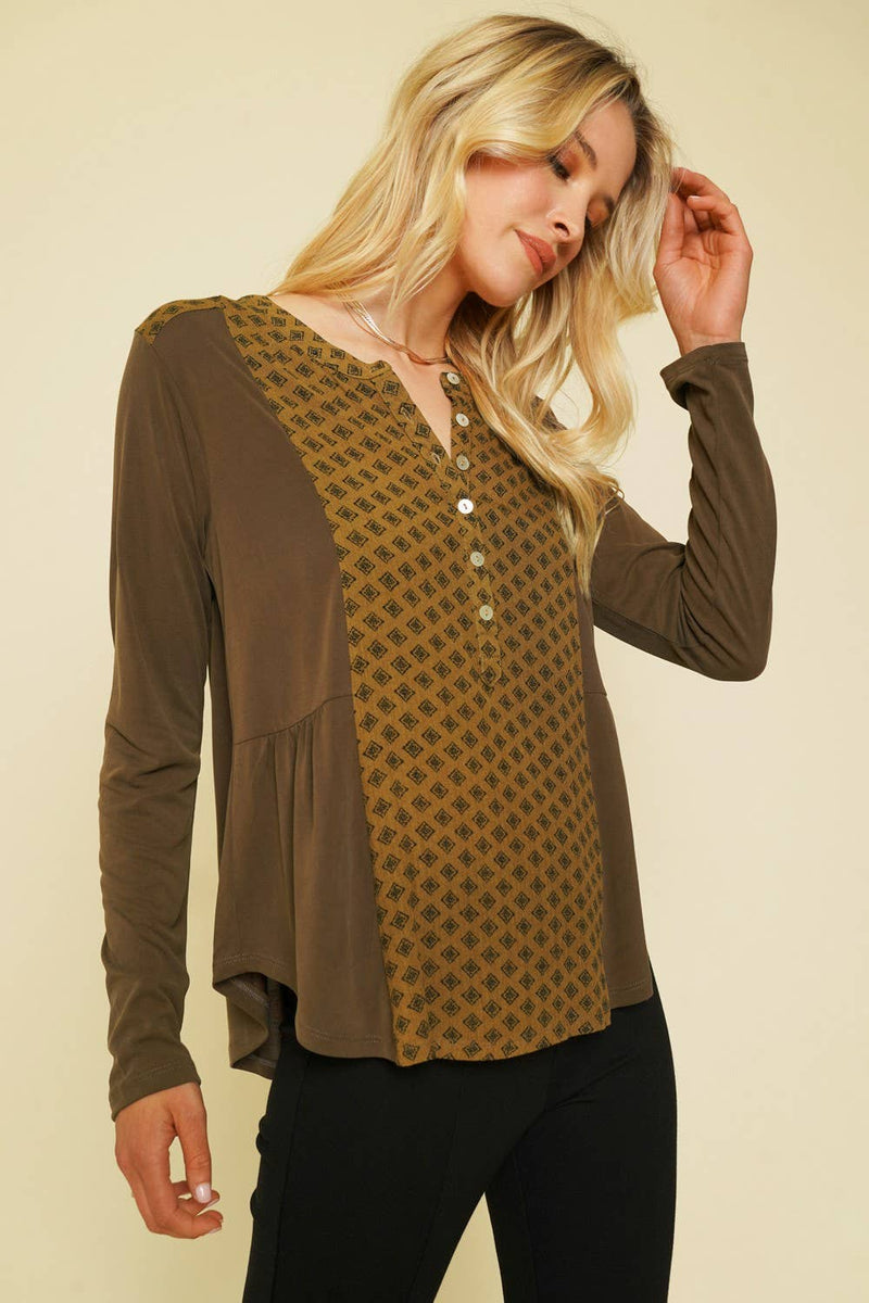 Mixed Media Blouse