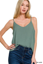 Loose fit Lined Linen-Like Cami
