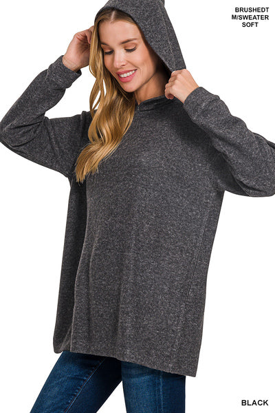 Brushed Sweater Hoodie