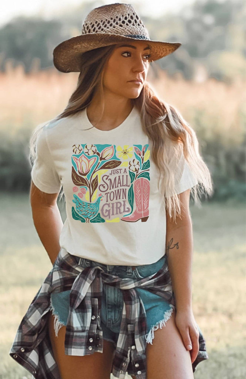 Small Town Girl Western Tee