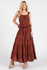Tiered Cinnamon Skirt