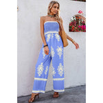 Tan Geo Print Jumpsuit