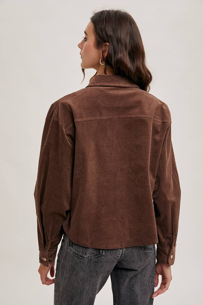 Corduroy Cropped Light Jacket