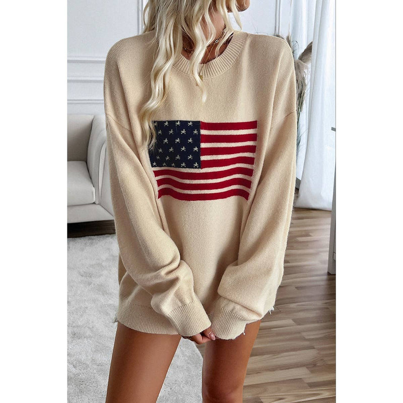 Oversized Flag Sweater