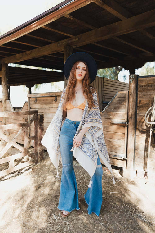 Touch of Morroco Tapestry Tassel Kimono