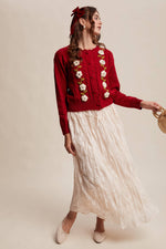 Handmade Crochet Flower Cardigan
