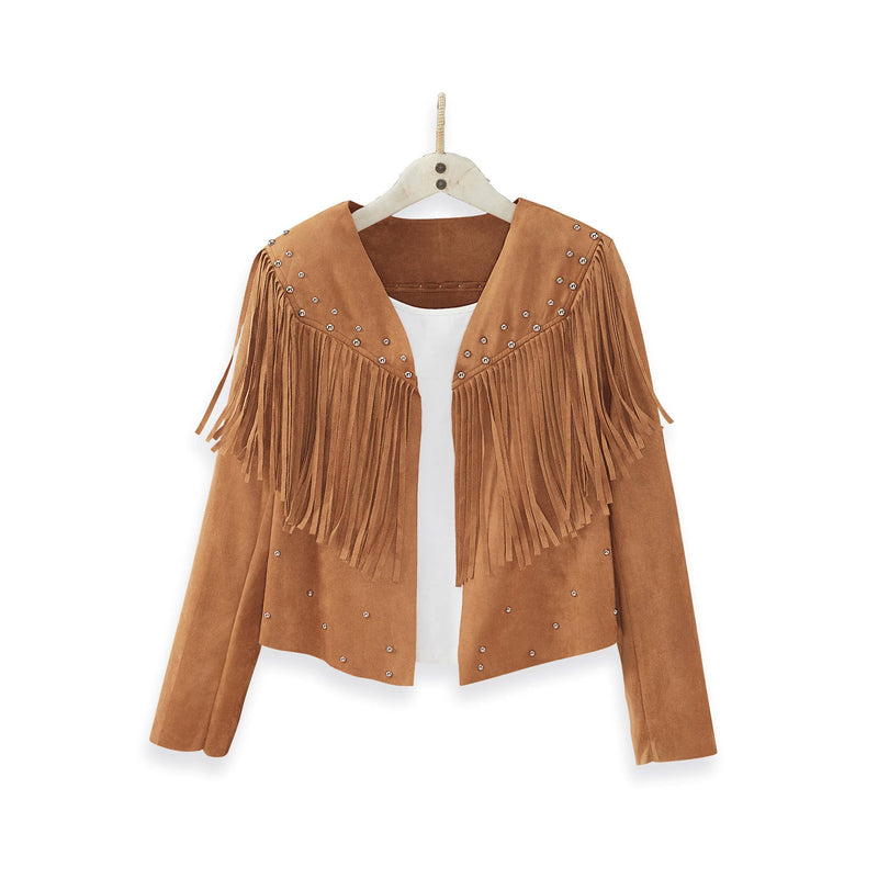 Breakaway Fringed Faux-Suede Jacket