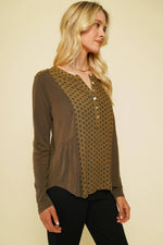 Mixed Media Blouse