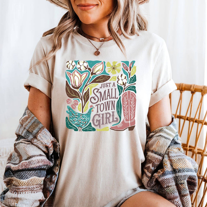 Small Town Girl Western Tee