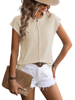 Chunky Knit Cap-Sleeve Sweater in 3 Colors