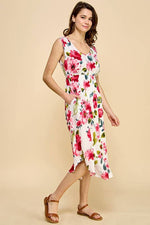 Fresh Pocketed Floral Dress