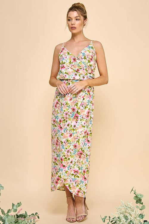 Coral Floral Sundress