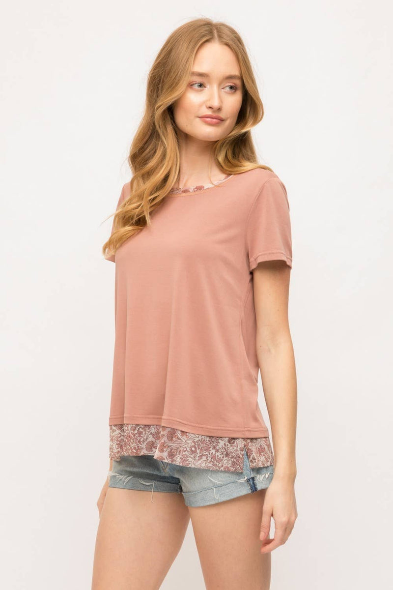 Chiffon Detail Top