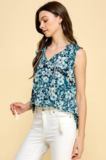 Sleeveless Long Boho Tank
