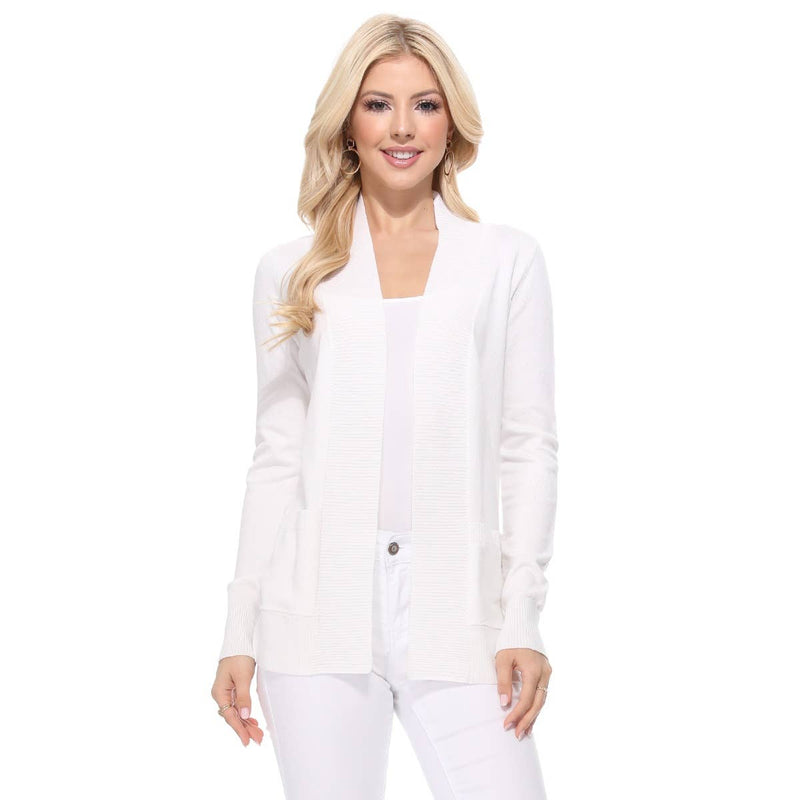 Open Front Knit Cardigan in 4 Colors