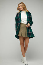 Plus Sized Wool Blend Open Front Cardi/Jacket
