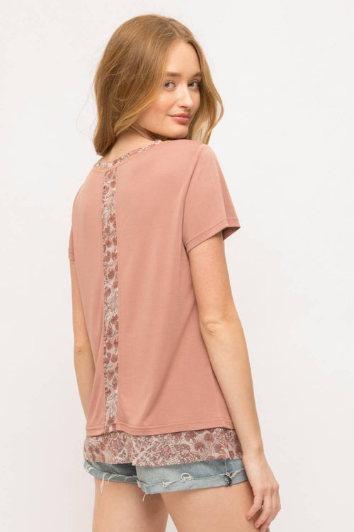 Chiffon Detail Top