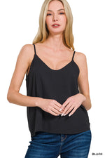 Loose fit Lined Linen-Like Cami