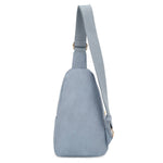 Distressed Vegan Leather Sling Bag