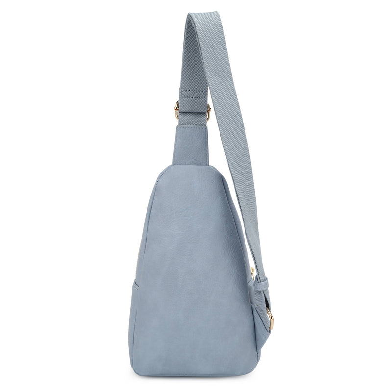 Distressed Vegan Leather Sling Bag