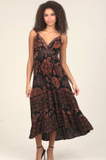 Strappy Fall Floral Dress