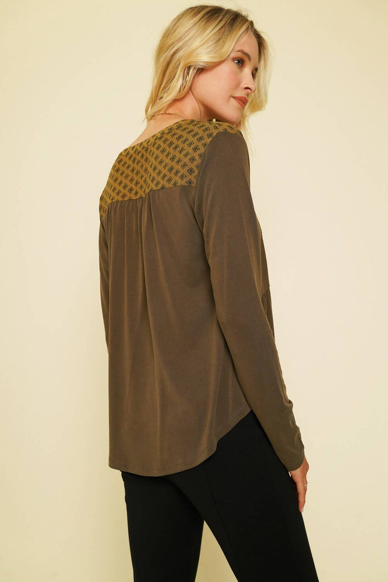 Mixed Media Blouse