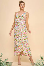 Coral Floral Sundress