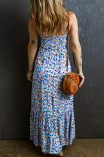 Spaghetti Strap Ruffled Maxi