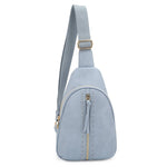 Distressed Vegan Leather Sling Bag