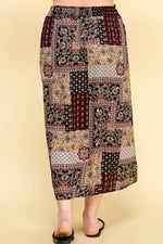 Plus Patchwork Skirt