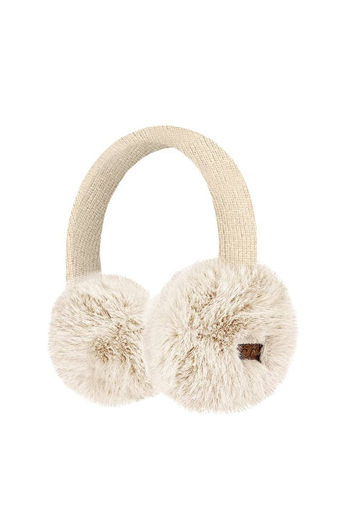 C.C Faux Mink Fur Knitted Earmuff